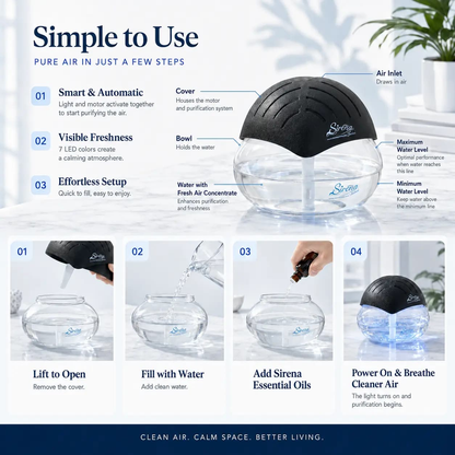 Sirena Twister Air Purifier & Aroma DiffuserSirena Twister