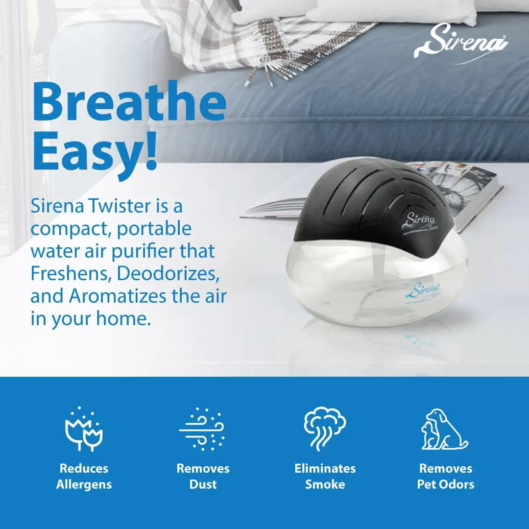 Sirena Twister Air Purifier & Aroma DiffuserSirena Twister