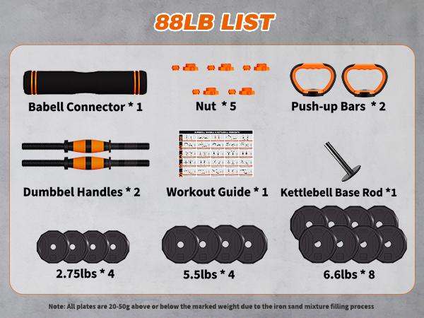 Adjustable Weight Dumbbell Set