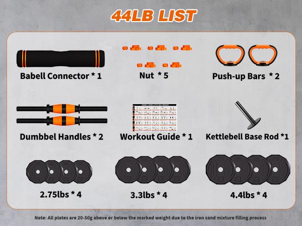 Adjustable Weight Dumbbell Set