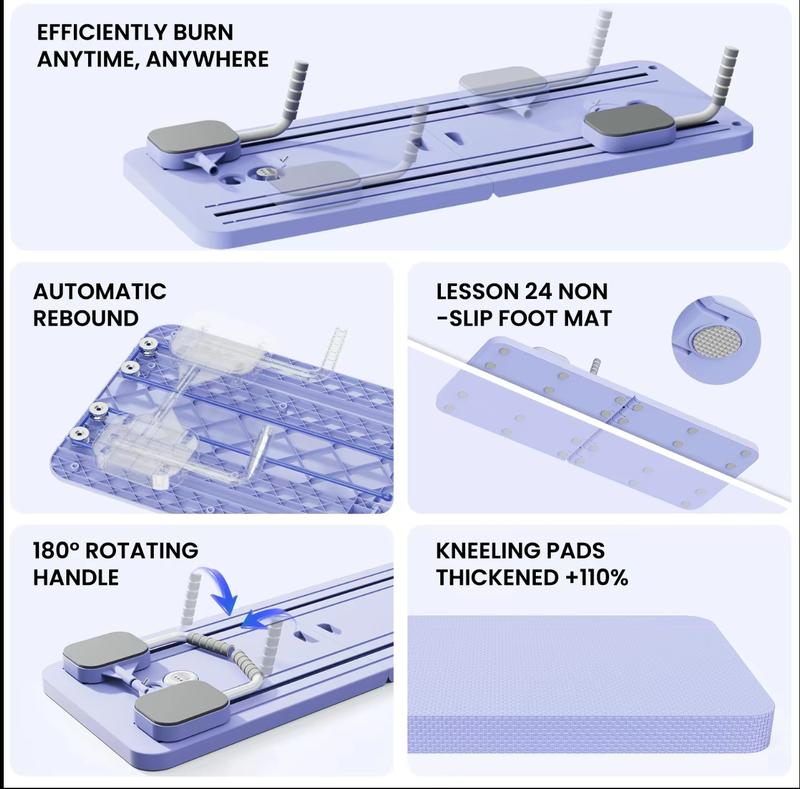 Foldable Ab Workout Board & Home Pilates Reformer – All-in-One Core Trainer for Gym-Level Results