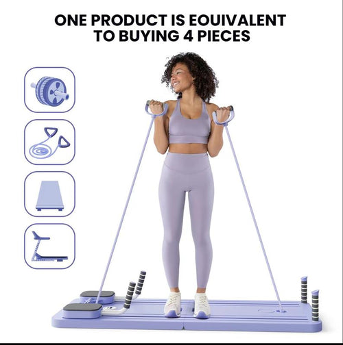 Foldable Ab Workout Board & Home Pilates Reformer – All-in-One Core Trainer for Gym-Level Results