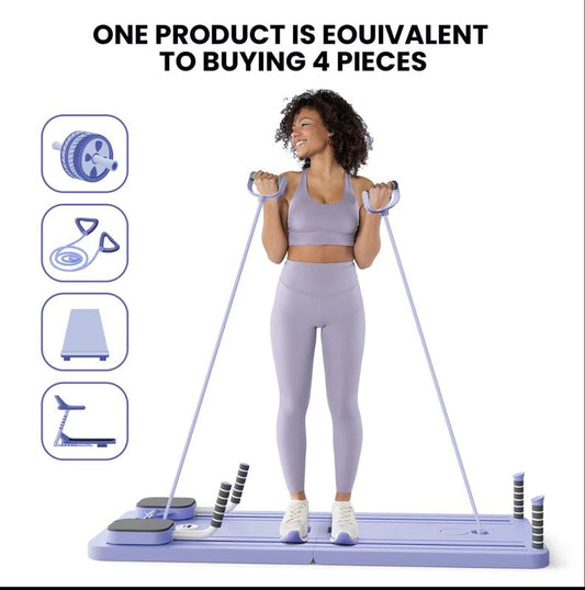 Foldable Ab Workout Board & Home Pilates Reformer – All-in-One Core Trainer for Gym-Level Results